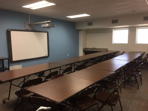 Classroom with smartboard